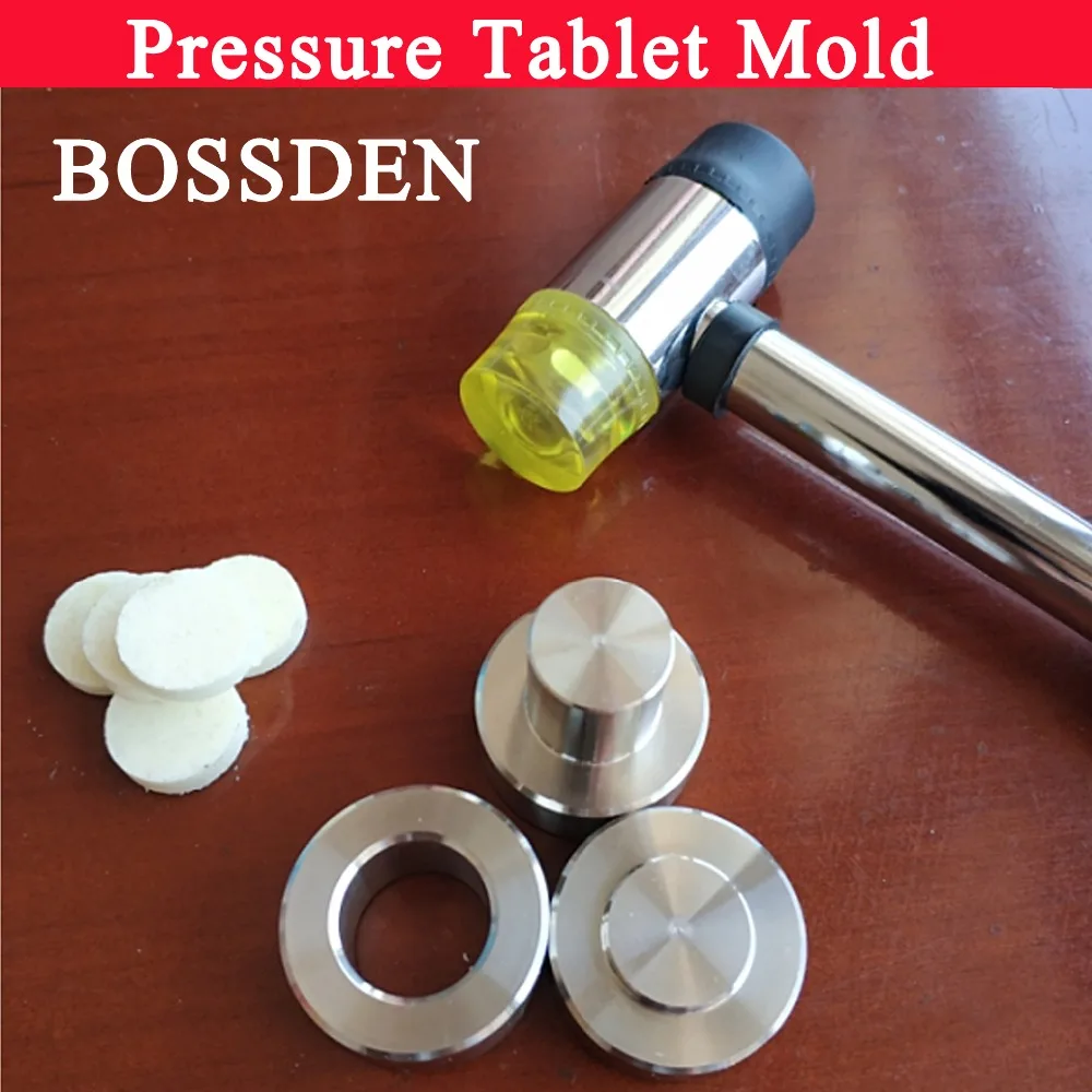 

BOSSDEN Milk Tablet Stamper Mold Die Cut Sugar Pill Punching Machine Medicinal Making Tool for home DIY