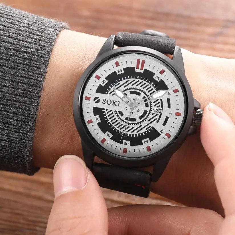 

mens watches top brand luxury Fashion Nylon Strap Men's Watch Large Dial Sports Military Analog Quartz Round Wrist Watches