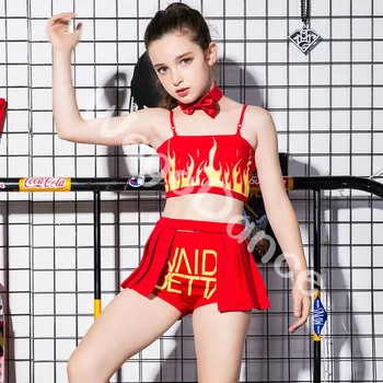 

Children's performance jazz dance costumes hip-hop children's group dance performances 110-160cm height
