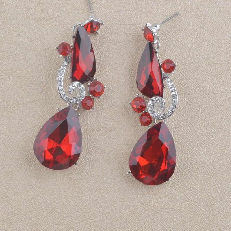 New Arrival Alloy earring Red Color Earrings For Woman Fashion Jewelry