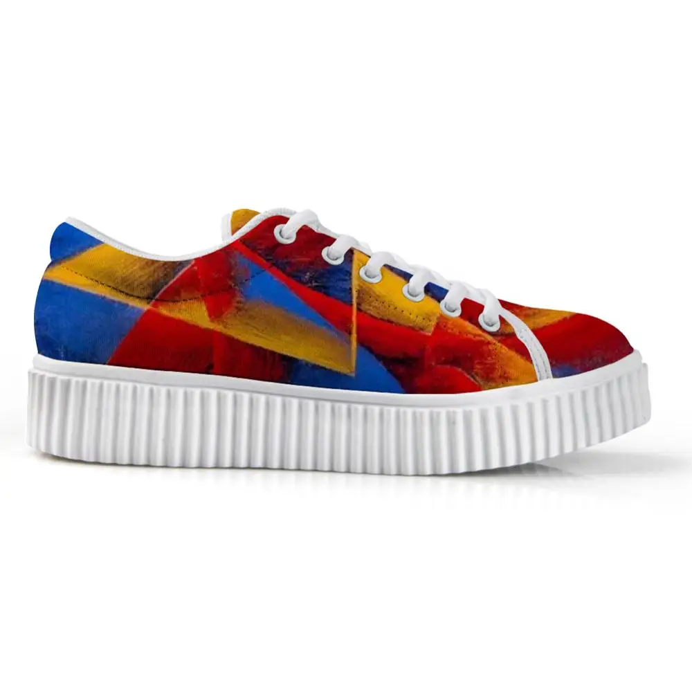 2021 New Arrival Women's Low Top Platform Canvas Shoes Female Fashion