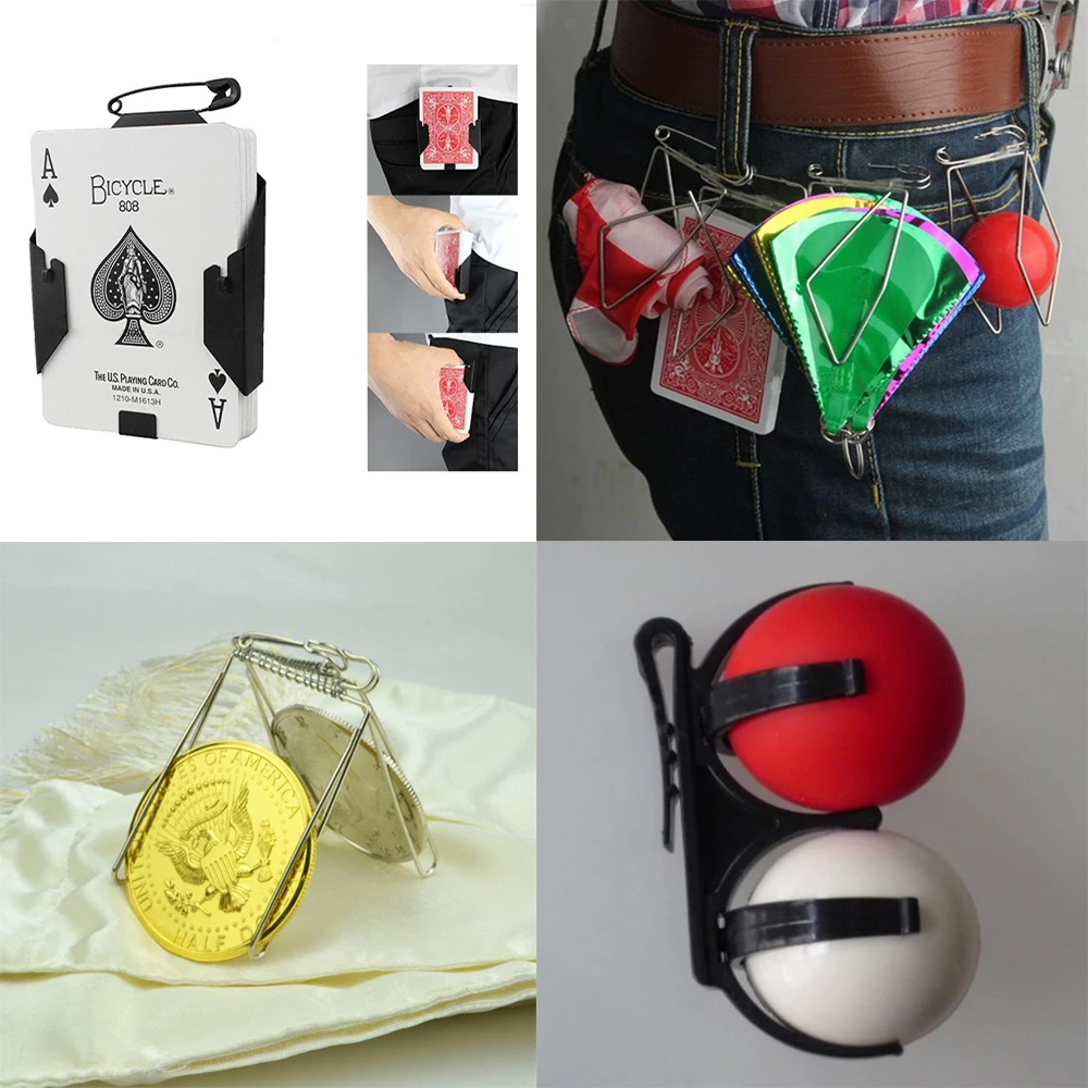 

Appearing Cards Flowers Ball Silks Clip Stage Magic Tricks Props Professional Magician