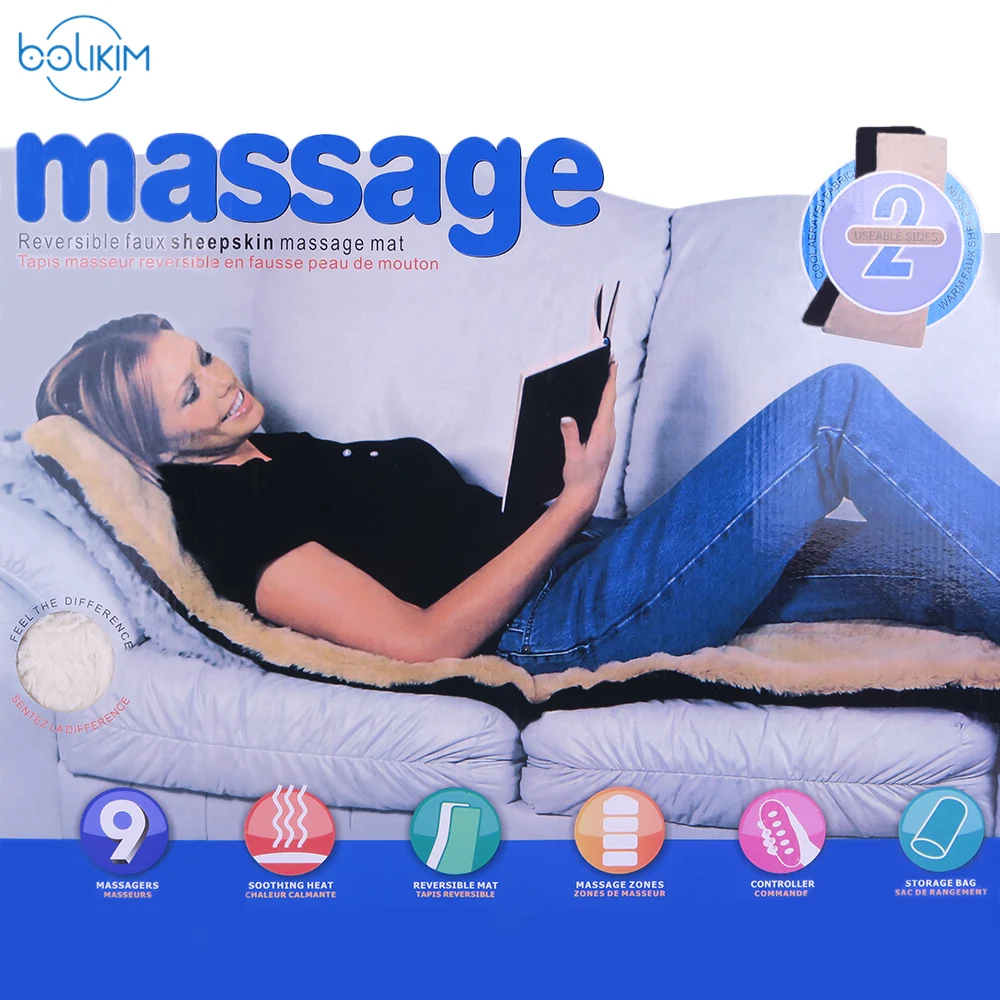 BOLIKIM Collapsible Back Leg Waist Full body Electric Massage Mattress Health Care Multifunction