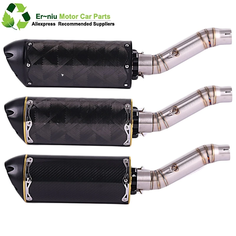 

CBR300R Motorcycle Exhaust CONTACT middle link pipe + muffler slip on for HONDA CBR300 CBR300RR