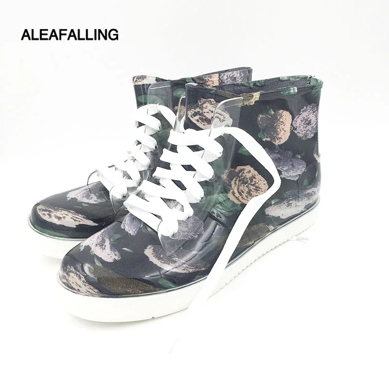 

Aleafalling Women Rain Boots For Girl Lady Student Waterproof Women Boots Winter Summer Spring Ankle Good Woman Rainboots w118