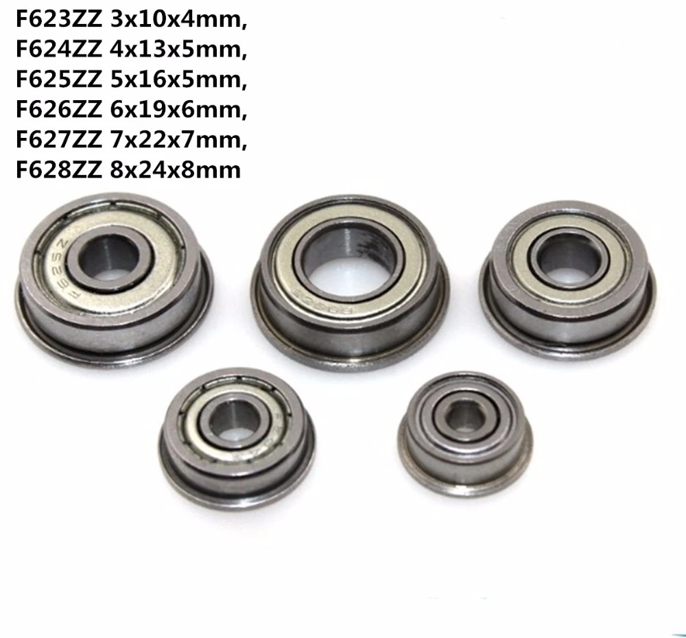 Length: F624ZZ, Diameter: ABEC-5 Ochoos ABEC-5 Z2V2 F624 ZZ 2RS Flange Bushing Ball Bearings F624ZZ 4135mm Length: F624ZZ, Diameter: ABEC-5 Ochoos ABEC-5 Z2V2 F624 ZZ 2RS Flange Bushing Ball Bearings F624ZZ 4135mm