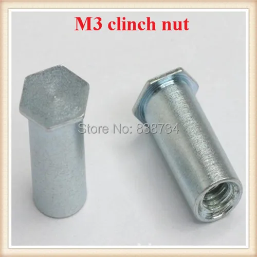 Самозаклеивающаяся гайка pem 100 из углеродистой стали с Φ m3 * 5 мм|rivet nut|pem nutsthreaded nut |