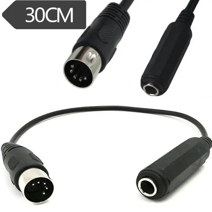 Аудиоразъем LBSC 6 35 мм для MIDI 5 контактный адаптер DIN кабель 0 3 м|Кабели VGA| |