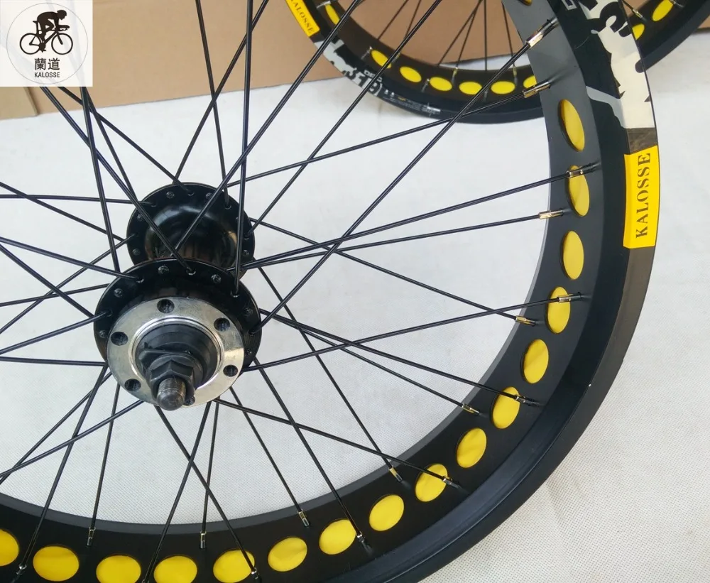 Top Kalosse  Beach Bicycle wheels  20 inch   Children bike wheel  20*4.0 tires  36 holes Beach bicycle   fat bike  8/9/10S cassette 19