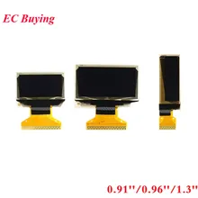 Tela oled lcd 0.91 0.96 1.3, Polegada 0.91 tela branca módulo oled 0.96 ''1.3'' 128 ''128x64 ssd1306 sh1106 para arduino