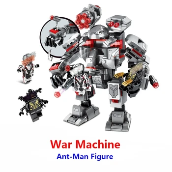 

New Superheroes Avengers 4 War Machine Buster Building Blocks Compatible With Lego marveles 76124 Ant-Man Figures Playset Toys