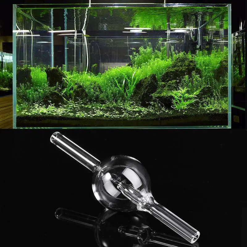 

Aquarium CO2 Glass Bubble Counter for Fish Tank Air Non Return Check Recorder