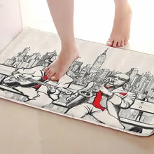 Музыкальный стиль коврик для ванной комнаты, смешной Противоскользящий коврик для ванной, занавески для душа аксессуары, соответствующие вашей душевой занавеске