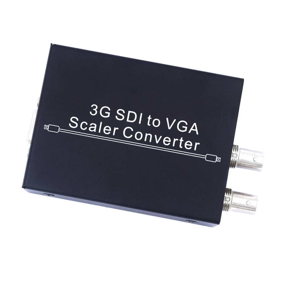 

New 3G SDI to VGA +SDI Scaler Converter 3G HD SD 2.97Gbps Loop Output DOM668