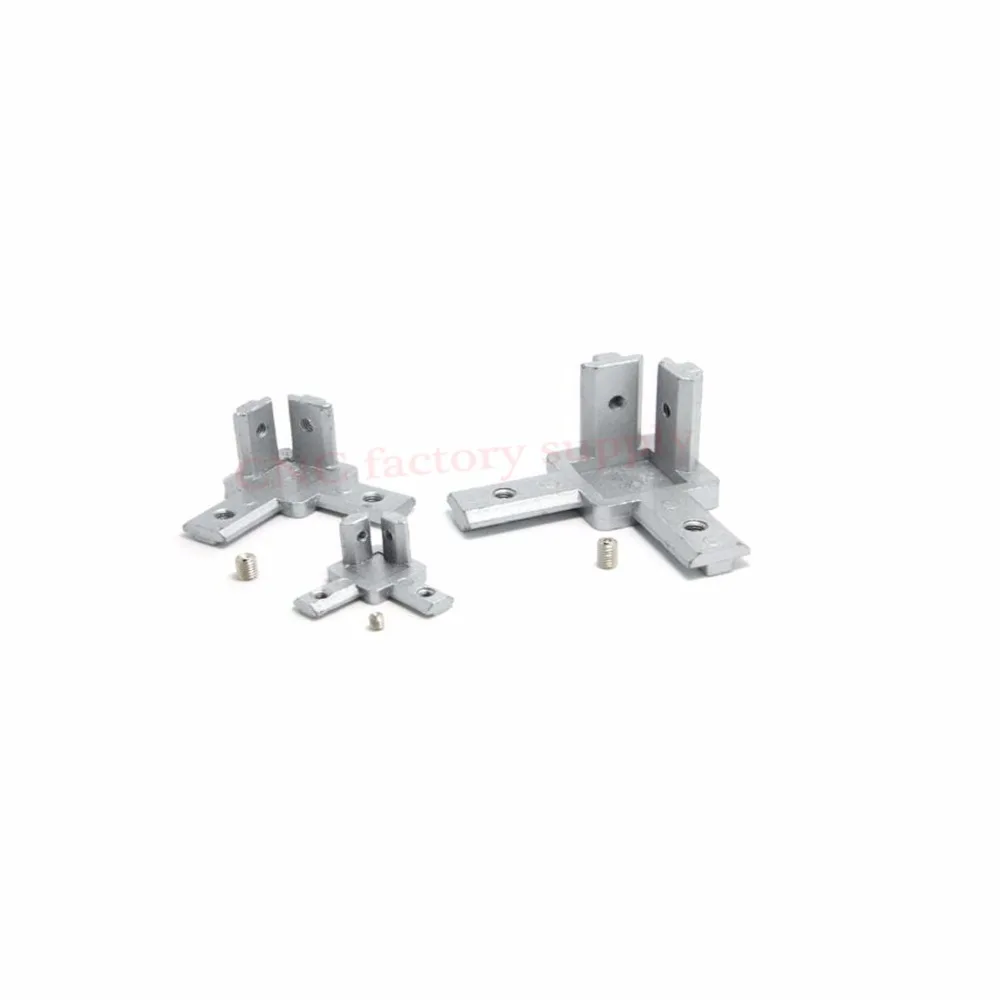 

HOT sale L type 3-dimensional bracket 2020 Concealed 3-way corner connector EU standard 20/30/40 series Aluminum Profile parts
