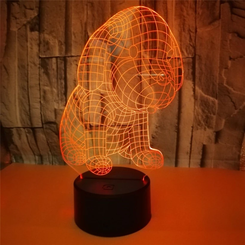 dog 3D night light (1)