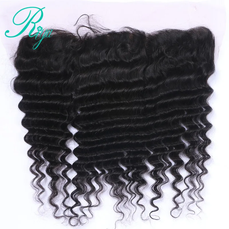 deep wave silk base Lace Frontal Closure 13x4 With Baby Hair Double Knots Remy Human Hair Closure (2)