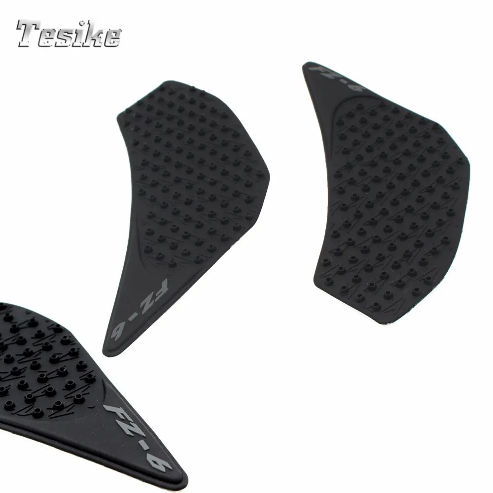 Motorcycle Tank Side Gas Knee Pads Fit For Yamaha FZ-6N 06 2007 2008 2009 2010