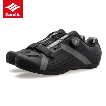 

Santic Cycling Shoes 2019 Men Pro MTB Road Bike Shoes Rubber Anti-slip Breathable Unlocked Bicycle Shoes Zapatillas Ciclismo