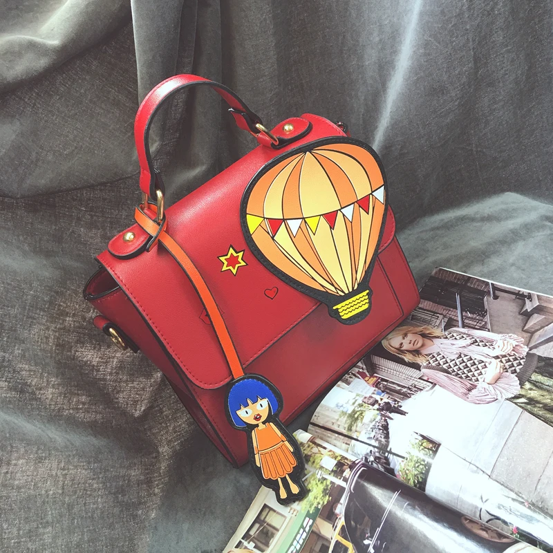 

2017 Rushed Pocket Casual Tote Single Interior Zipper Soft European Handbags Small Bag Balloon Cloth Handbag New Winter Color