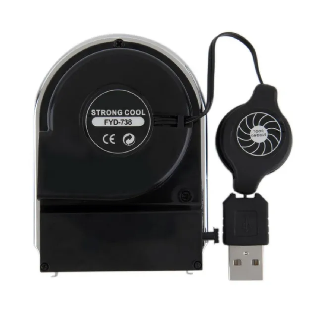 Best Value Etmakit Mini Vacuum USB Cooler Air Extracting Cooling Fan for Notebook Laptop Computer Peripherals Black