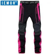 IEMUH уличные Softech траверс брюки женские софтшелл походные брюки водонепроницаемые ветрозащитные тепловые для походов кемпинга лыж для зимы