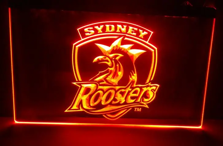 

Sydney Roosters beer bar pub club 3d signs led neon light sign man cave