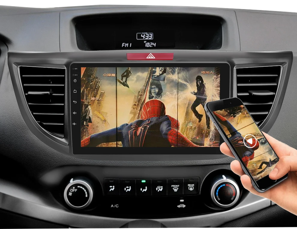 Android 8,1 четырехъядерный автомобильный Радио gps навигация головное устройство плеер для 2012- Honda CRV 9 дюймов HD 1024*600 Рождество