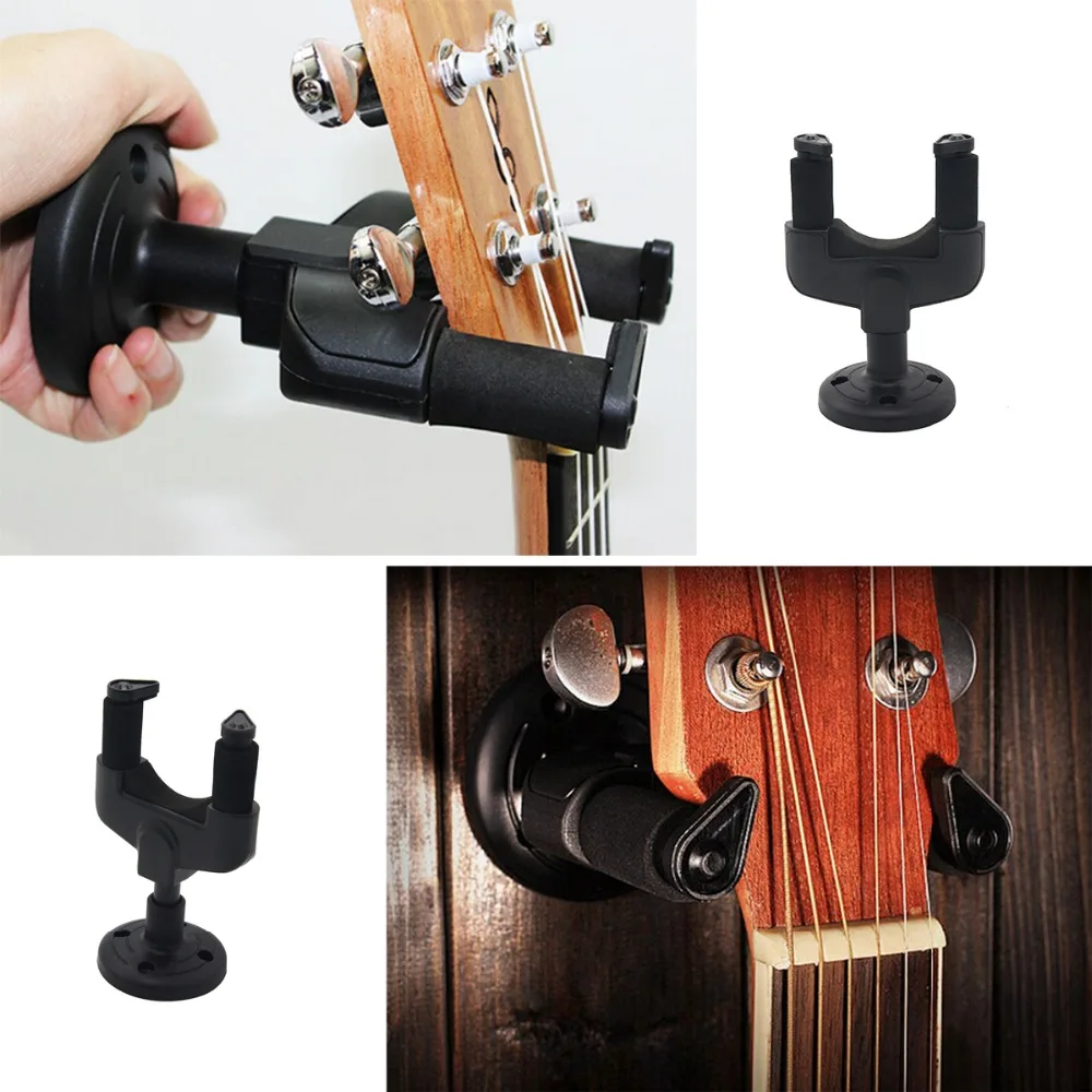 Plastic Guitar Display Wall Hanger Stand Rack Hook Mount Bass Electric
