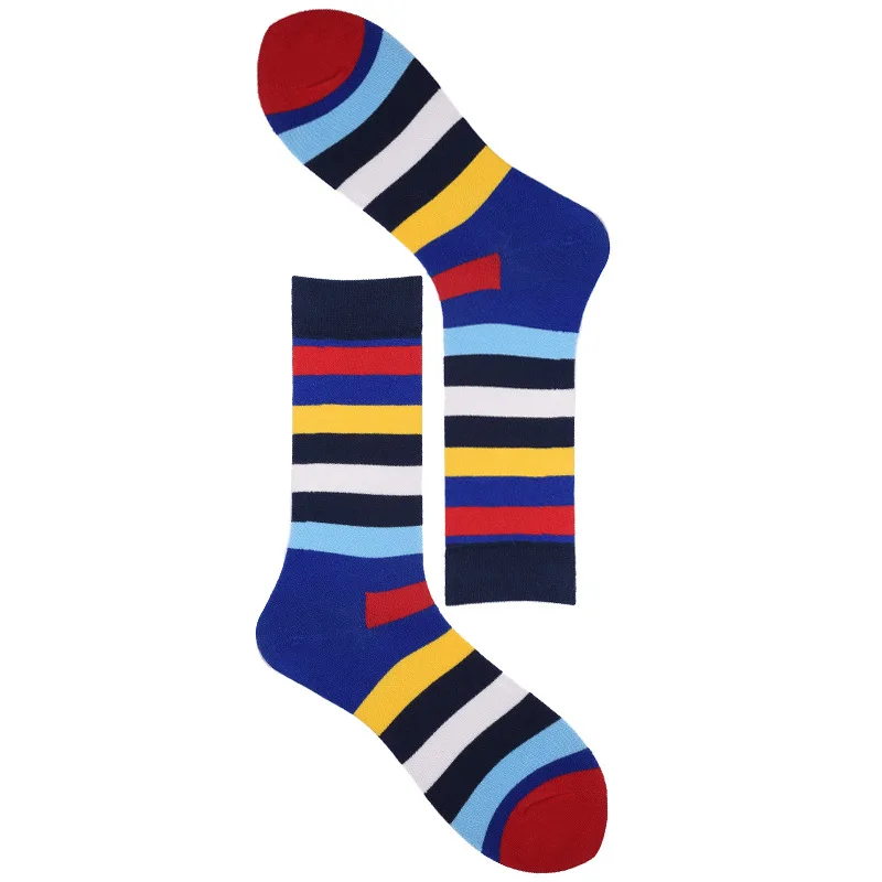 Оптовая продажа 60 пар Винтаж полосой Meias Творческий Happy Socks Бизнес скейтборд Calcetines Hombre бедра носки мужские носки с травой