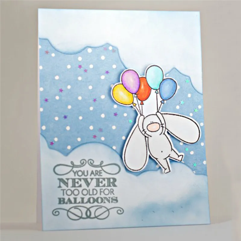 

YaMinSanNiO Clouds and Balloons Metal Cutting Dies for New 2019 Metal Cutting Dies Stencil for Scrapbooking Embossing Cards Dies