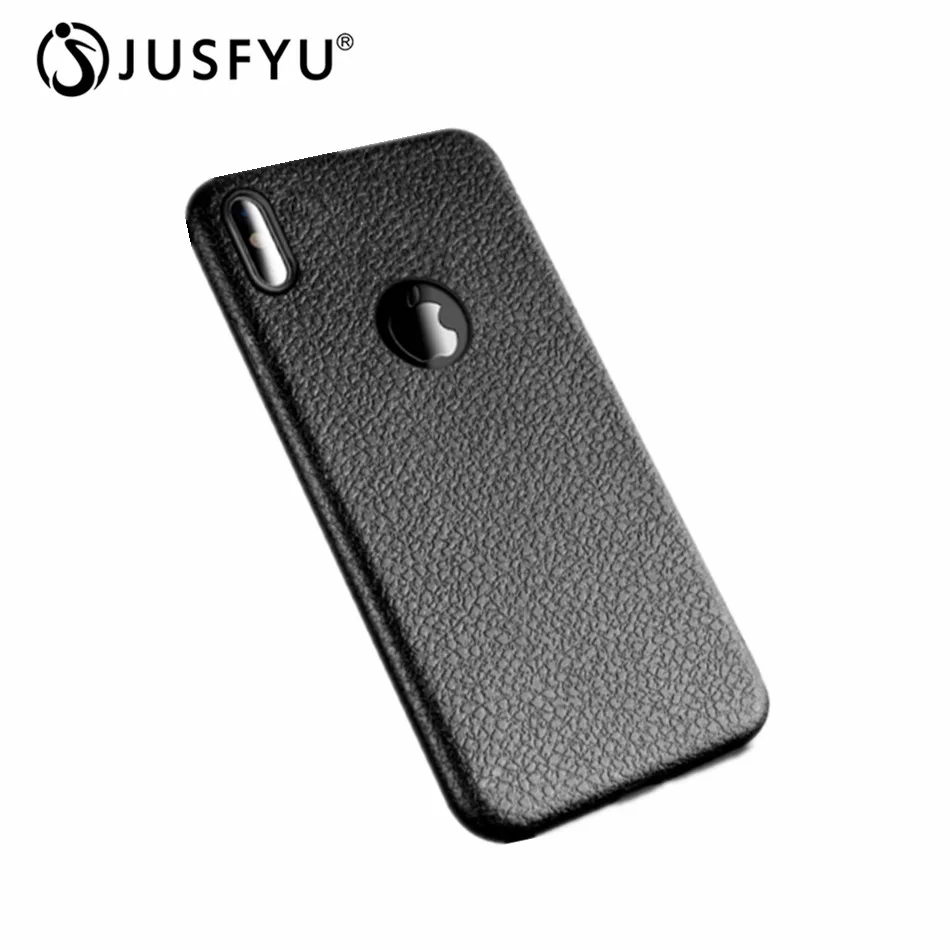 

Luxury Non-slip Leather Pattern Phone Case For iPhone X XR XS Max 6 6S 7 8 Plus 10 Ten Soft Silicon Shockproof Cover Coque Funda