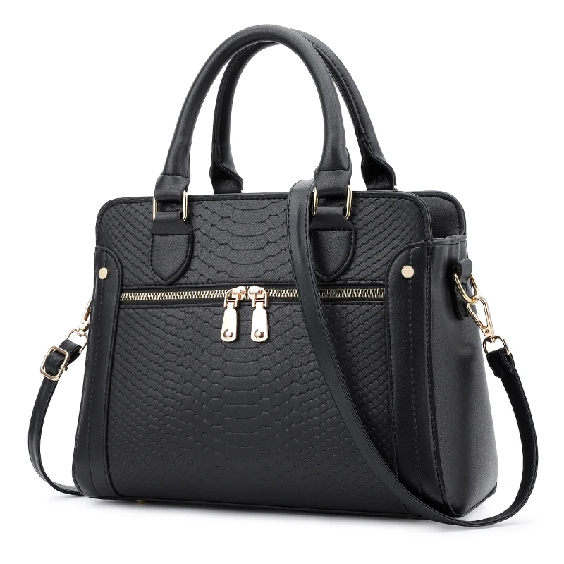 

HISUELY Elegant Serpentine Women Leather Handbags Shoulder Bag Lddy Pouch Messenger Bag sac a main 2019 Fashion Gift bolsa Hot
