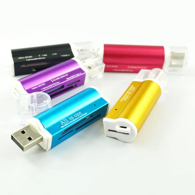 Все в 1 Mini Usb 2,0 Micro-SD Tf M2 MS T флэш карты для устройства чтения sd-карт высокое Скорость