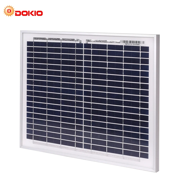 Najtaniej DOKIO 18V panel słoneczny 10w bateria słoneczna opłata za 12V zestaw paneli słonecznych ogniw fotowoltaicznych paneli słonecznych dla domu Camping RV