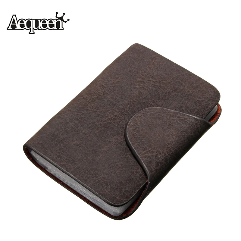 PU Leather Women ID Credit Card Pouch Portable 24 Slots Wallet Bag Organizer