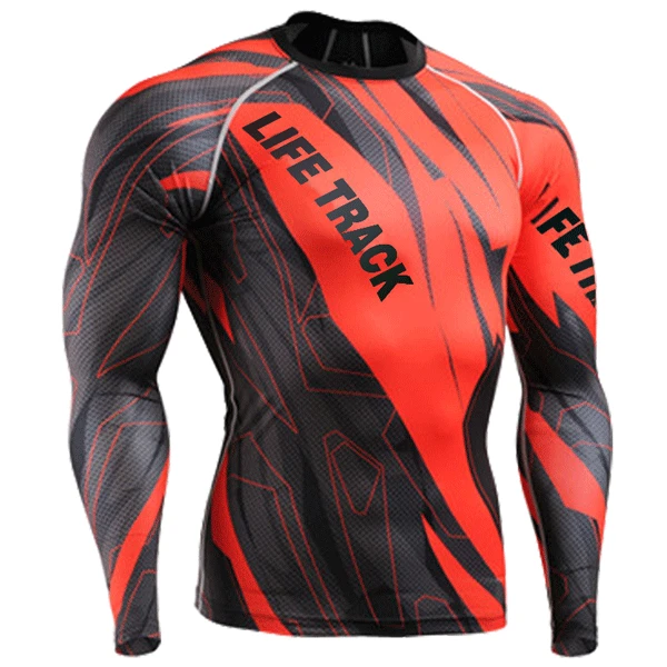 sharkskin rash guard для дайвинга для мужчин Surf guard футболки для мужчин Высокое качество купальники с длинным рукавом rash guard - Цвет: Оранжевый