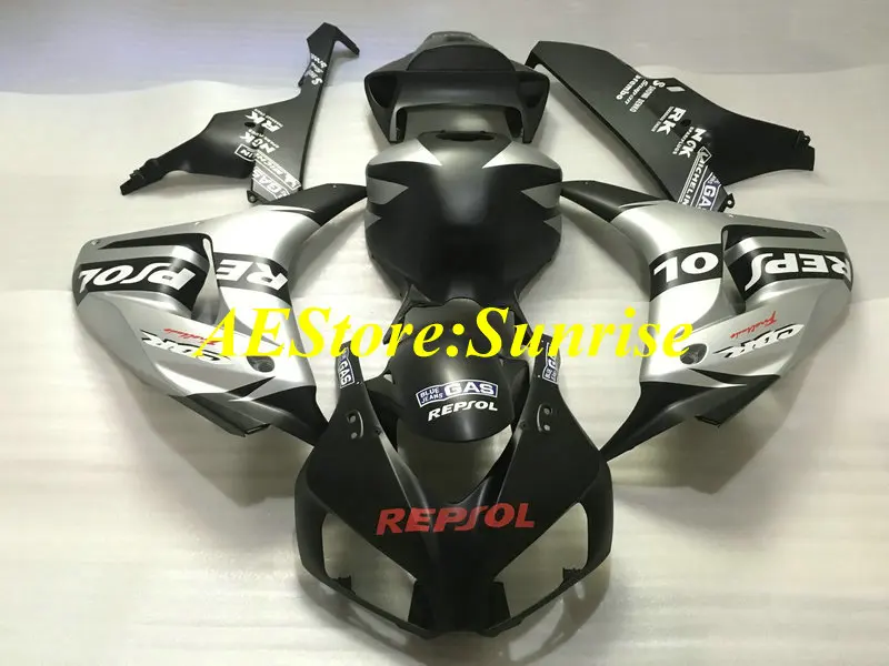 Комплект обтекателей для мотоцикла HONDA CBR1000RR 06 07 CBR 1000RR 2006 2007 CBR1000 ABS Серебряный