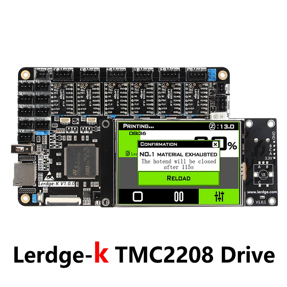 Улучшенная материнская плата Lerdge S ARM 32 бит контроллер материнской платы TMC2208 DRV8825