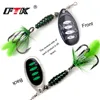 FTK Fishing Lure Spinner Bait 10 Colors Size 3# 4# 5# Weight 8g 13g 15g bass bait With Feather Treble Hooks Wobblers Tackle ► Photo 2/6