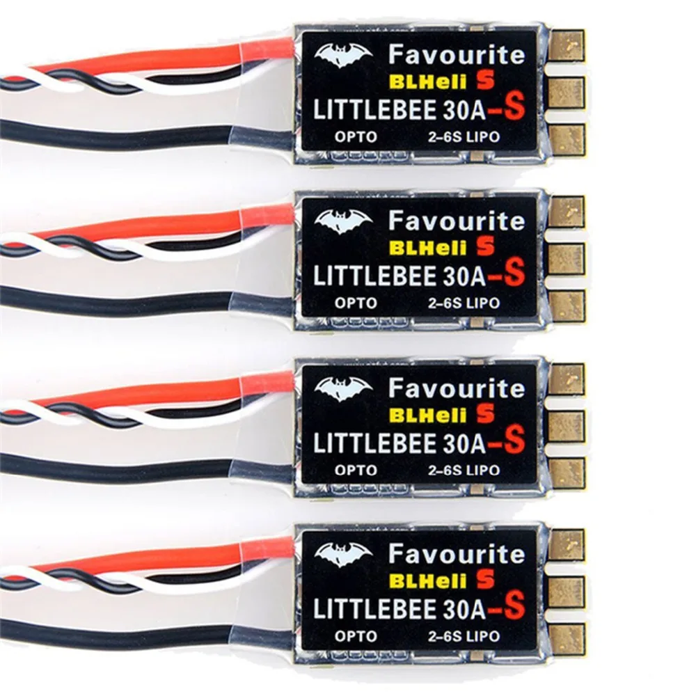 FVT LITTLEBEE Little bee BLHeli-s SPRING 20A / 30A ESC 2-6 S Supports Mulitshot DSHOT Oneshot42 OneShot125 Multicopter