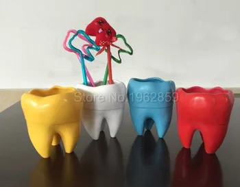 

2pc Creative Dental Gift Pencil Vase Dental Clinic Pot Dental Craft for Dentist Medical Lab Tooth Vase Products