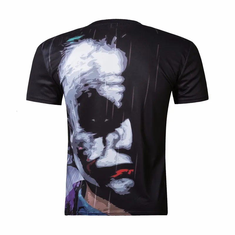 New-2016-Summer-Brand-Clothing-T-Shirt-Funny-Half-Face-Joker-3D-Print-T-shirt-Men