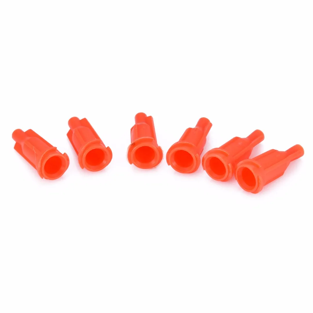 

100pcs/Lot Orange Syringe Tips Caps Assortment Injector Dispenser Dispensing Needle Sealing Plug For Storing Glue