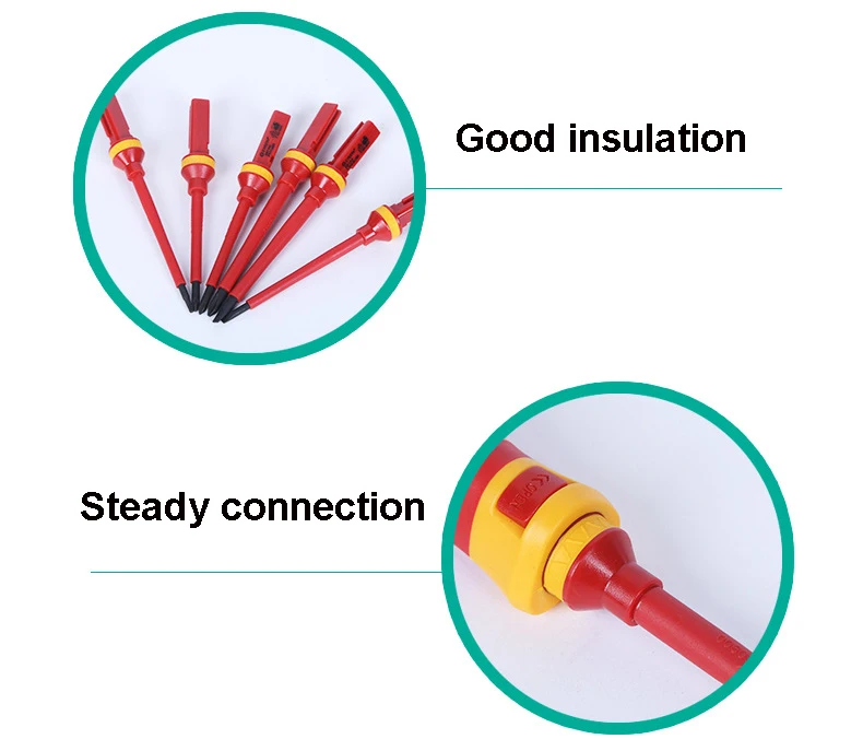 8/13 шт. Мультитул ручной инструмент 1000V изолированные отвертки+ магнитные прорези Филлипс крестообразная отвертка, биты Torx инструментов электрика