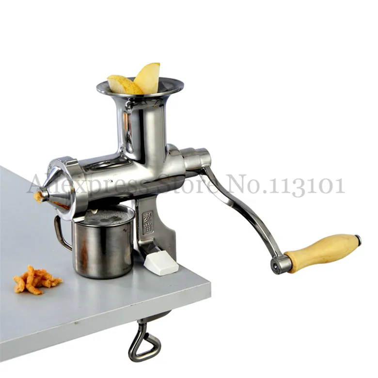 Manual Juicer Squeezer Fuite Juice Presser Wheatgrass Extractor Stainless Steel Brand New