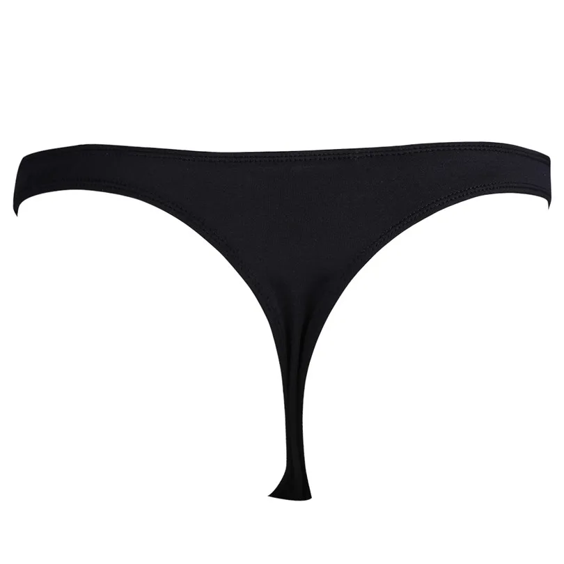 iEFiEL Fashion Mens Lingerie Faux Leather Briefs Bikini Underwear Underpants Male Thong Triangle Panties with Press Buttons