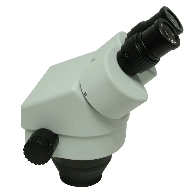 Бинокулярное непрерывное Масштабирование 3.5X-90X Тринокулярный стереомикроскоп головка Simul-focal промышленный микроскоп WF10X 20 мм объектив окуляра - Цвет: Binocular head