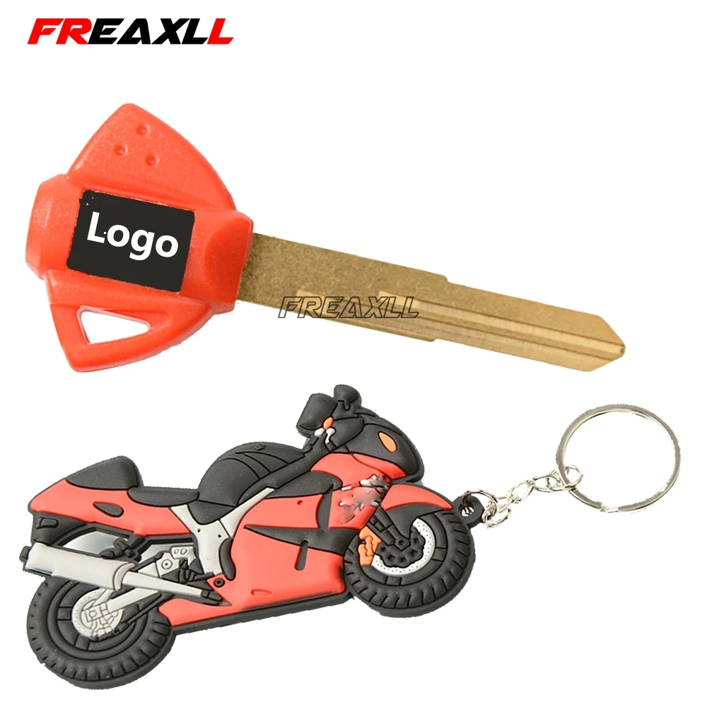 Motorcycle Key Embryo Uncut Keychain Keyring Key Chain Key Ring Holder