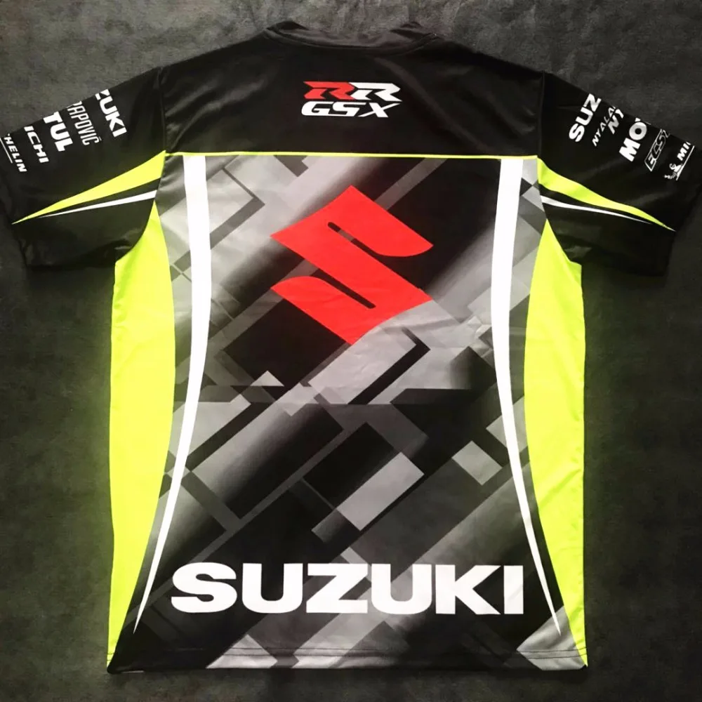 

Free Shipping 2019 New Moto Gp For Suzuki Gsx Gsxr Motorcycle Riding Team Sports T-shirt Black L